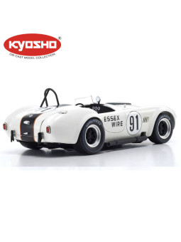 KYOSHO DIE CAST 1:18 SHELBY COBRA 427 S/C ESSEX WIRE BRIDGEHAMPTON 1965 NR.91 KS08047EW