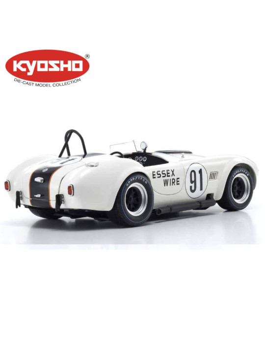 KYOSHO DIE CAST 1:18 SHELBY COBRA 427 S/C ESSEX WIRE BRIDGEHAMPTON 1965 NR.91 KS08047EW