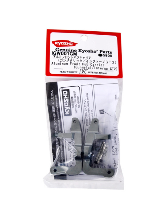KYOSHO FRONT HUB CARRIER SET KYOSHO INFERNO GT ALUMINIUM (2) IGW001GM