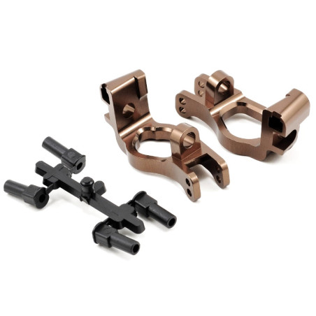 KYOSHO FRONT HUB CARRIER SET INFERNO MP9 (13DEG) ALUMINIUM IFW412