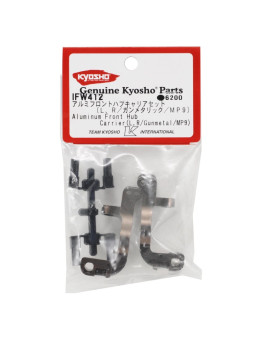 KYOSHO FRONT HUB CARRIER SET INFERNO MP9 (13DEG) ALUMINIUM IFW412