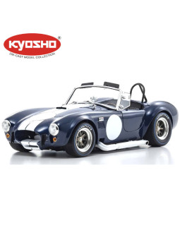 KYOSHO DIE CAST 1:18 SHELBY COBRA 427 S/C SPIDER 1962 BLUE-WHITE KS08048DBL