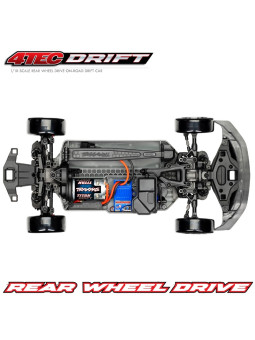 TRAXXAS 4-TEC DRIFT FORD MUSTANG ROUGE 1/10 RWD TQI TSM RTR 105237-4-RED