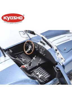 KYOSHO DIE CAST 1:18 SHELBY COBRA 427 S/C SPIDER 1962 LIGHT BLUE-WHITE KS08048SBL