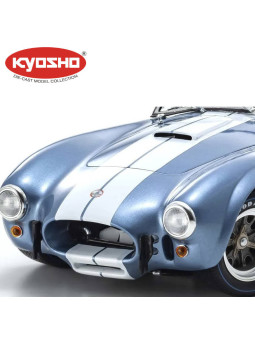 KYOSHO DIE CAST 1:18 SHELBY COBRA 427 S/C SPIDER 1962 LIGHT BLUE-WHITE KS08048SBL