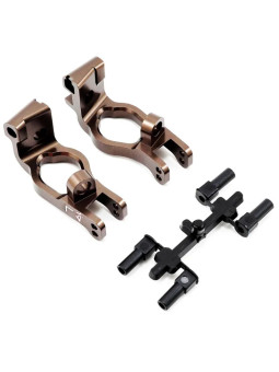 KYOSHO FRONT HUB CARRIER SET INFERNO MP9-MP10 ALUMINIUM - 19 DEG. IFW461B