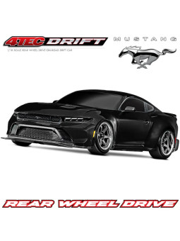 TRAXXAS 4-TEC DRIFT FORD MUSTANG BACK 1/10 RWD TQI TSM RTR 105237-4-BLL