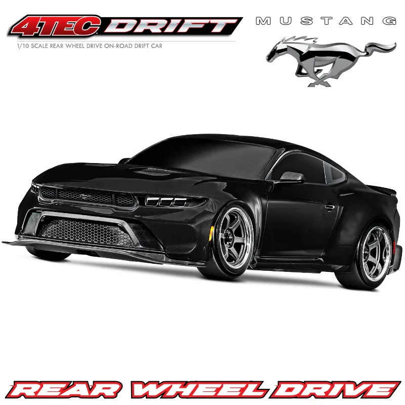 TRAXXAS 4-TEC DRIFT FORD MUSTANG BACK 1/10 RWD TQI TSM RTR 105237-4-BLL