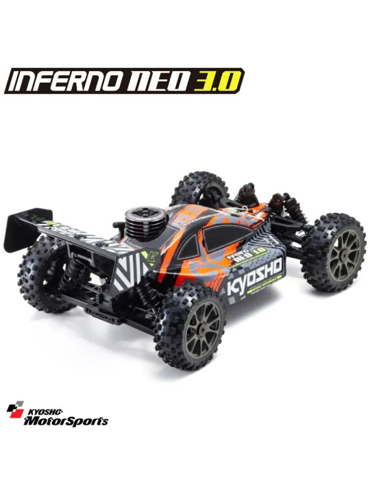 KYOSHO INFERNO NEO 3.0 1:8 RC NITRO READYSET (KE21SP) TYPE5 - ROUGE  33012T5B