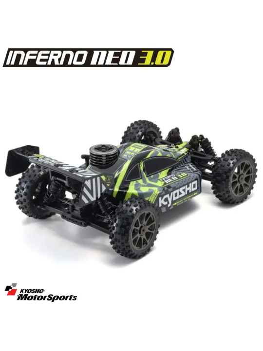 KYOSHO INFERNO NEO 3.0 1:8 RC NITRO READYSET (KE21SP) TYPE6 - JAUNE  33012T6B