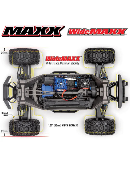 TRAXXAS MAXX 4X4 WIDEMAXX 4S BRUSHLESS 4WD TQi TSM RTR 89086-4