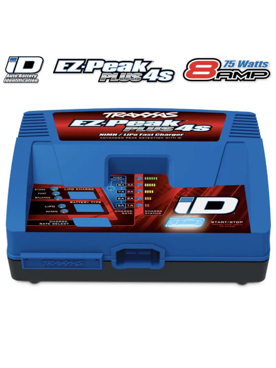 TRAXXAS BATTERY/CHARGER COMPLETER PACK (INCLUDES 2981 ID CHARGER (1) 2890X 6700MAH 14.8V 4-CELL 25C LIPO BATTERY (1) 2998G
