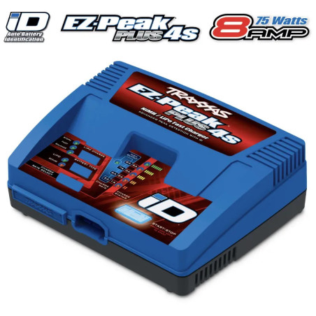 TRAXXAS EZ-PEAK PLUS 4S 8-AMP NIMH/LIPO FAST CHARGER 2981G
