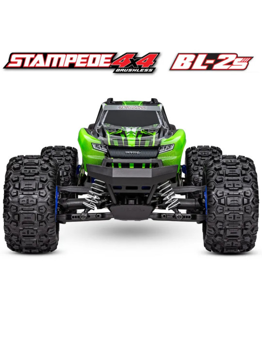 TRAXXAS STAMPEDE 4X4 BRUSHLESS BL-2S MONSTER TRUCK 1/0 RTR 67154-4