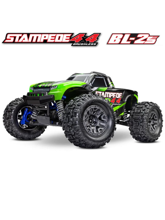 TRAXXAS STAMPEDE 4X4 BRUSHLESS BL-2S MONSTER TRUCK 1/0 RTR 67154-4