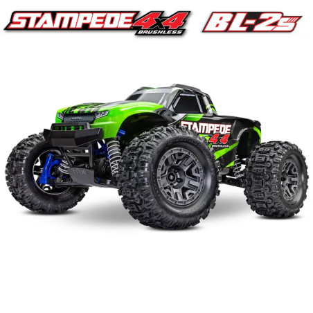 TRAXXAS STAMPEDE 4X4 BRUSHLESS BL-2S MONSTER TRUCK 1/0 RTR 67154-4