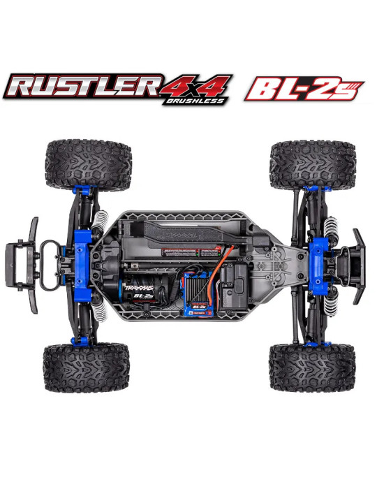TRAXXAS RUSTLER 4X4 BRUSHLESS BL-2S STADIUM TRUCK 1/0 RTR 67164-4