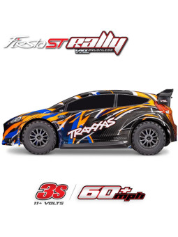 TRAXXAS FORD FIESTA RALLY VXL BRUSHLESS CLIPLESS TQI TSM 1/10 RTR 74276-4