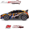 TRAXXAS FORD FIESTA RALLY VXL BRUSHLESS CLIPLESS TQI TSM 1/10 RTR 74276-4