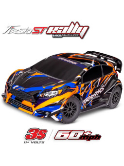 TRAXXAS FORD FIESTA RALLY VXL BRUSHLESS CLIPLESS TQI TSM 1/10 RTR 74276-4