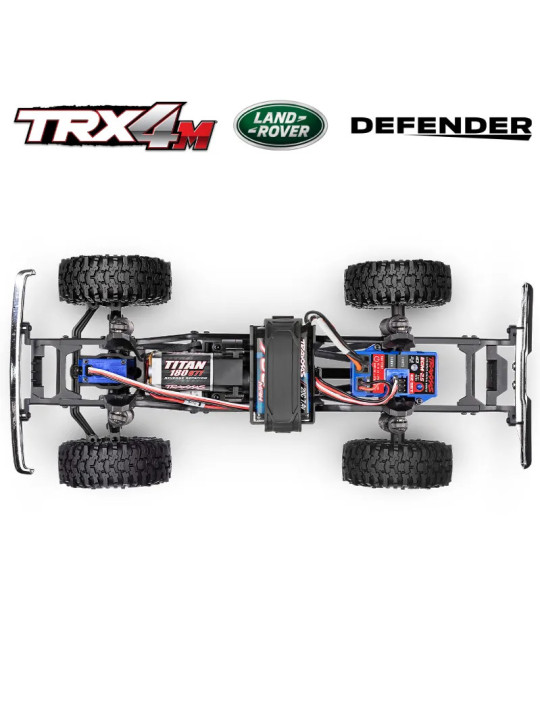 TRAXXAS TRX-4M LAND ROVER DEFENDER MICRO ROCK CRAWLER 1/18 RTR 97054-1