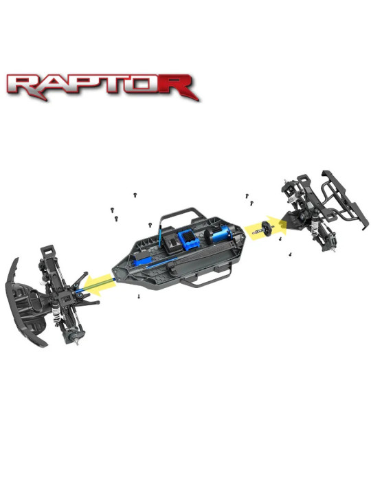 TRAXXAS FORD F-150 RAPTOR R - 4X4 1/10 TRUCK BRUSHLESS VXL TSM ID RTR 101076-4