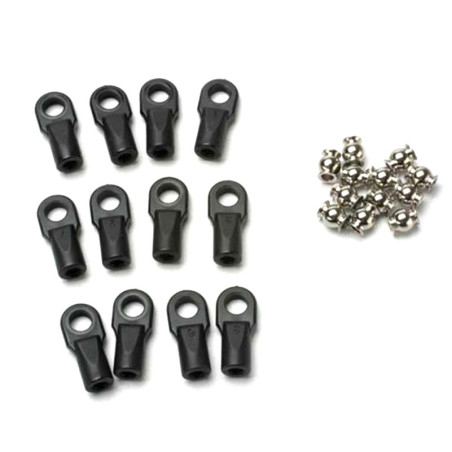 TRAXXAS ROD ENDS, REVO (LARGE) WITH HOLLOW BALLS (12) 5347
