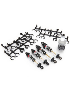 TRAXXAS AMORTISSEURS GROS VOLUMES COMPLET AVANT / ARRIERE + HUILE (X4) 5862