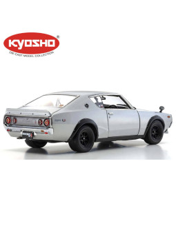 KYOSHO DIE CAST 1:18 NISSAN SKYLINE 2000 GT-R (KPGC110) 1973 SILVER KS08255S