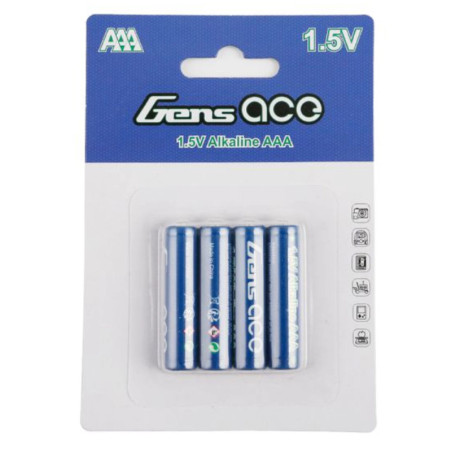 GENS ACE PILES ALCALINE AAA 1.5V R3 (4PCS) GE0-AAA