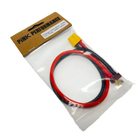 PINK PERFORMANCE CABLE DE CHARGE 30CM - XT60 VERS T-PLUG PP0-1002D