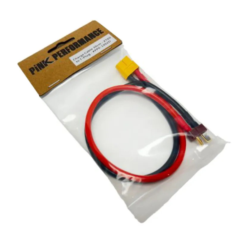 PINK PERFORMANCE CHARGE CABLE 30CM - XT60 TO T-PLUG PP0-1002D