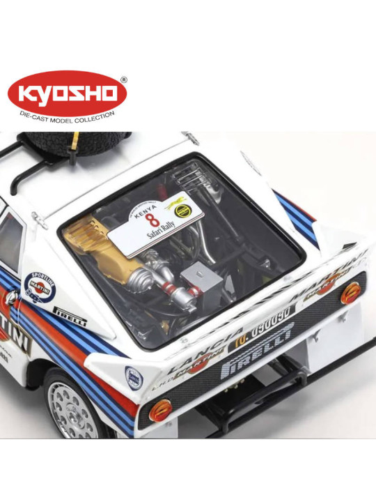 KYOSHO DIE CAST 1:18 LANCIA RALLY 037 A.BETTEGA SAFARI RALLY 1985 NR.8 KS08306J