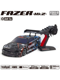KYOSHO FAZER MK2 FORD MUSTANG GT-R 2005 DRIFT T1 1:10 READYSET 34472T1B