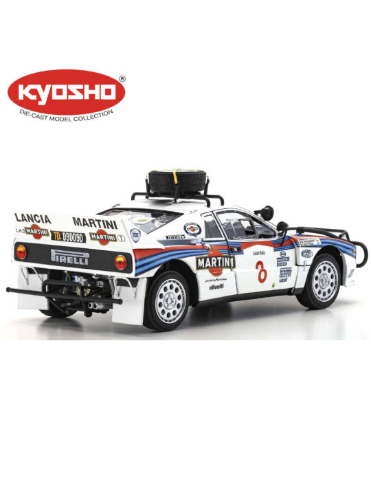 KYOSHO DIE CAST 1:18 LANCIA RALLY 037 A.BETTEGA SAFARI RALLY 1985 NR.8 KS08306J