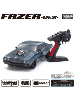 KYOSHO FAZER MK2 VE (L) CHEVY CHEVELLE '70 SUPERCHARGED 1:10 READYSET 34494T1B