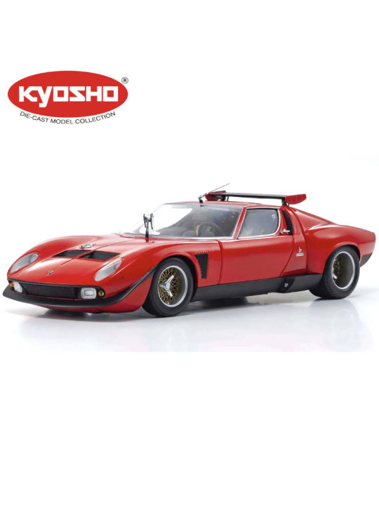 KYOSHO DIE CAST 1:18 LAMBORGHINI MIURA SVR 1970 BLACK-RED KS08319RBK