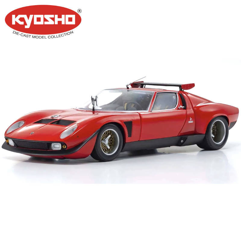 KYOSHO DIE CAST 1:18 LAMBORGHINI MIURA SVR 1970 BLACK-RED KS08319RBK