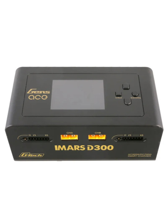 GENS ACE CHARGER IMARS D300 DUAL CHANNEL 300W (EU) BLACK GEA300WDUAL-EB