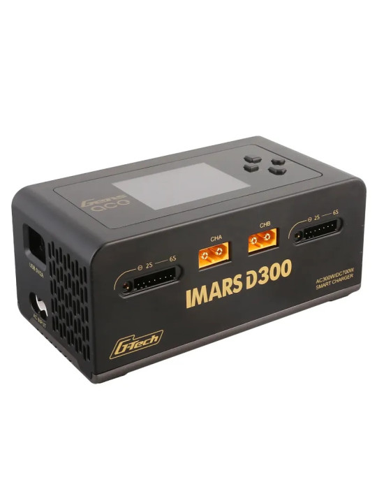 GENS ACE CHARGER IMARS D300 DUAL CHANNEL 300W (EU) BLACK GEA300WDUAL-EB