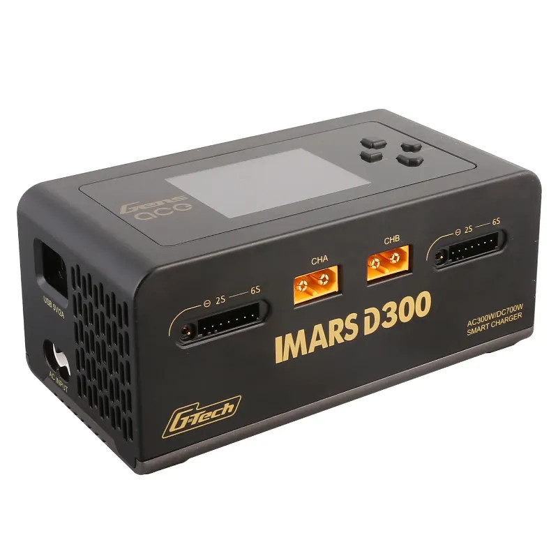 GENS ACE CHARGER IMARS D300 DUAL CHANNEL 300W (EU) BLACK GEA300WDUAL-EB