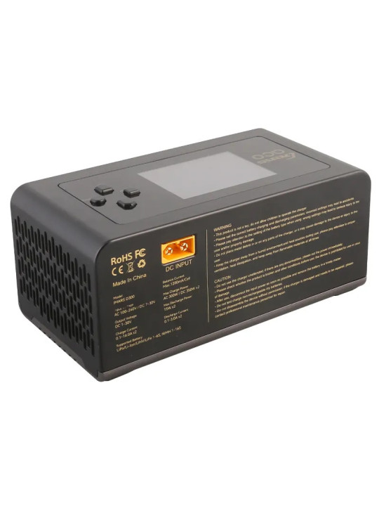 GENS ACE CHARGER IMARS D300 DUAL CHANNEL 300W (EU) BLACK GEA300WDUAL-EB