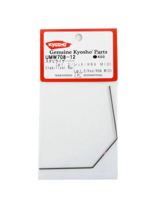 KYOSHO ANTI-ROLL BAR (1.2) RB6-RB7 MID - RED UMW708-12