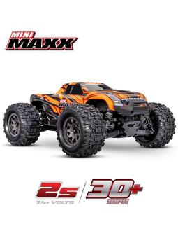TRAXXAS MINI MAXX BL-2S W/BATTERY / CHARGER USB TQ 2.4 GHZ RTR 107154-1