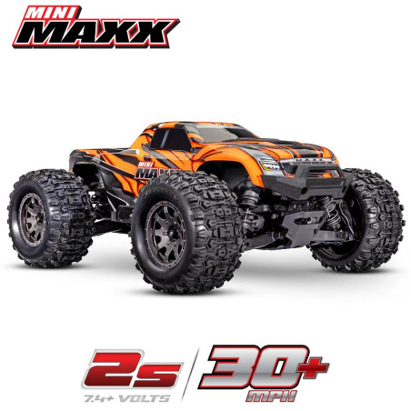 TRAXXAS MINI MAXX BL-2S USB AVEC ACCUS / CHARGEUR USB TQ 2.4 GHZ RTR 107154-1