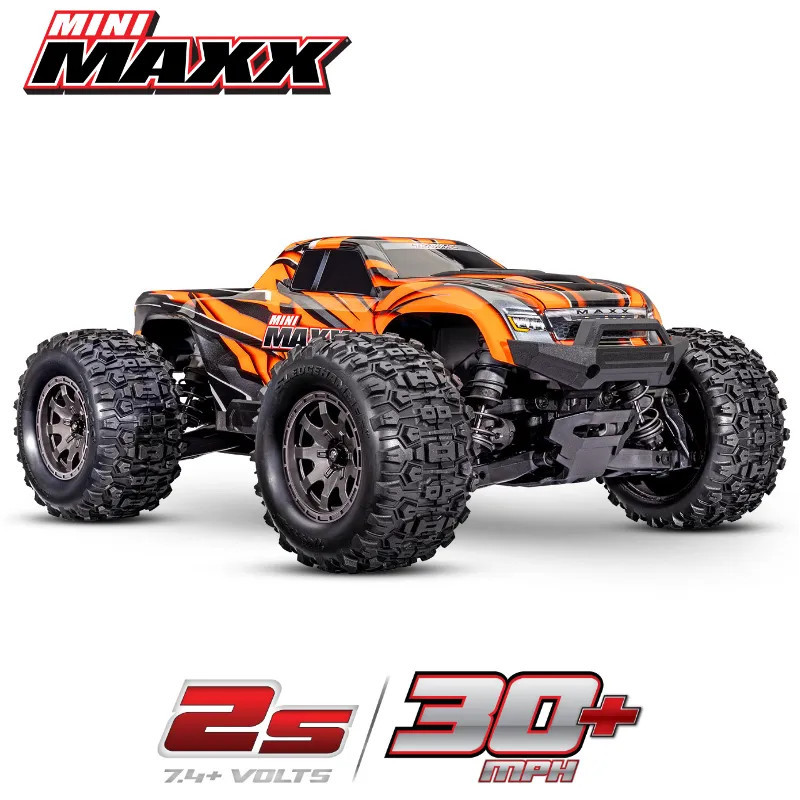TRAXXAS MINI MAXX BL-2S USB AVEC ACCUS / CHARGEUR USB TQ 2.4 GHZ RTR 107154-1