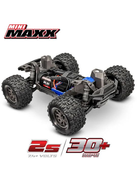 TRAXXAS MINI MAXX BL-2S W/BATTERY / CHARGER USB TQ 2.4 GHZ RTR 107154-1