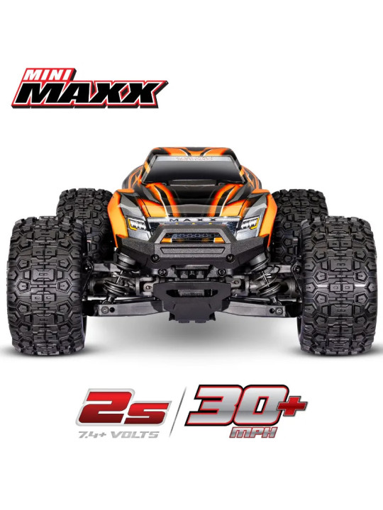 TRAXXAS MINI MAXX BL-2S W/BATTERY / CHARGER USB TQ 2.4 GHZ RTR 107154-1
