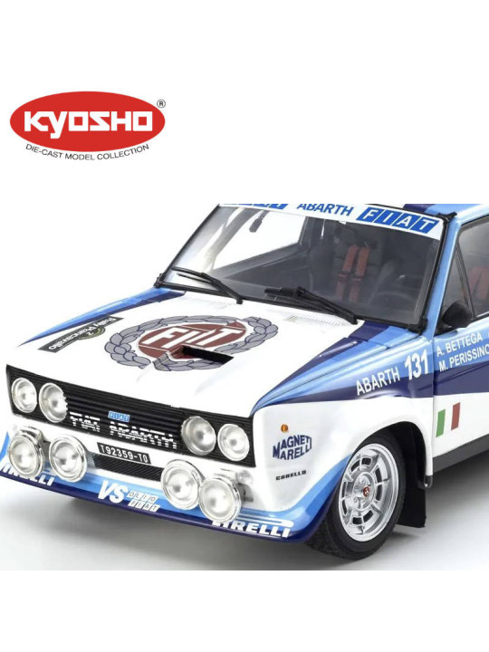 KYOSHO DIE CAST 1:18 FIAT 131 ABARTH A.BETTEGA WINNER PIANCAVALLO 1981 NR.2 KS08376F
