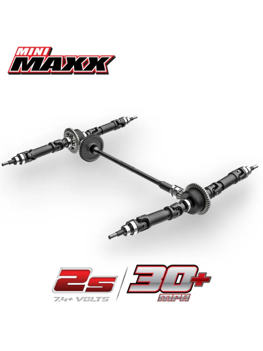 TRAXXAS MINI MAXX BL-2S USB AVEC ACCUS / CHARGEUR USB TQ 2.4 GHZ RTR 107154-1